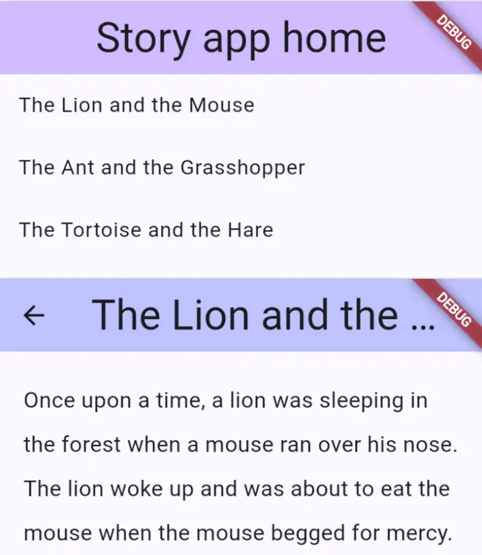 Flutter study - Story App