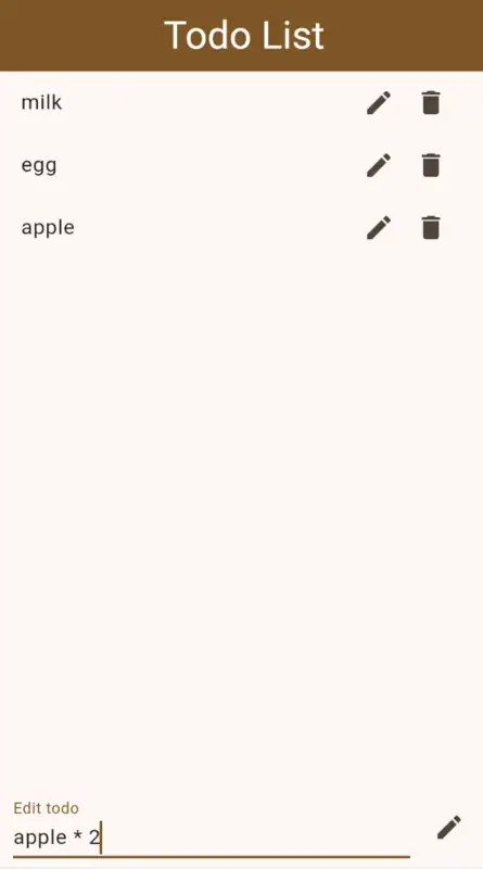 Flutter study - Todo List
