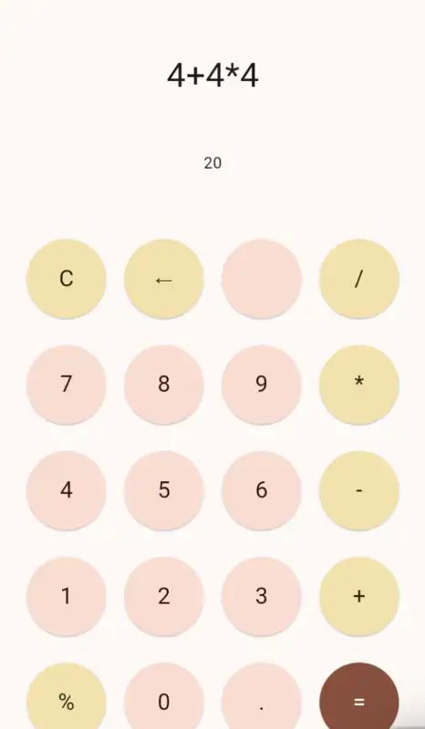 Flutter study - Calculator